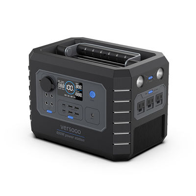 kwaliteit  Type C portable power station 600w 110v 220v solar power station portable backup portable home camping lifepo4 battery fabriek