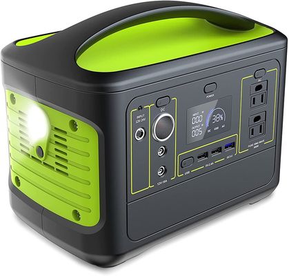 kwaliteit  500W Power Station 110V 2 Outlet AC Pure Sine Wave 568Wh 153600mAh Lithium Battery Backup Type Portable Solar Generator fabriek